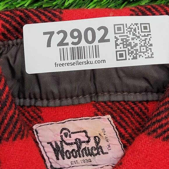 Vintage Woolrich Cutt-off Shirt Small 18x27 Buffalo Plaid - Picture 8 of 10